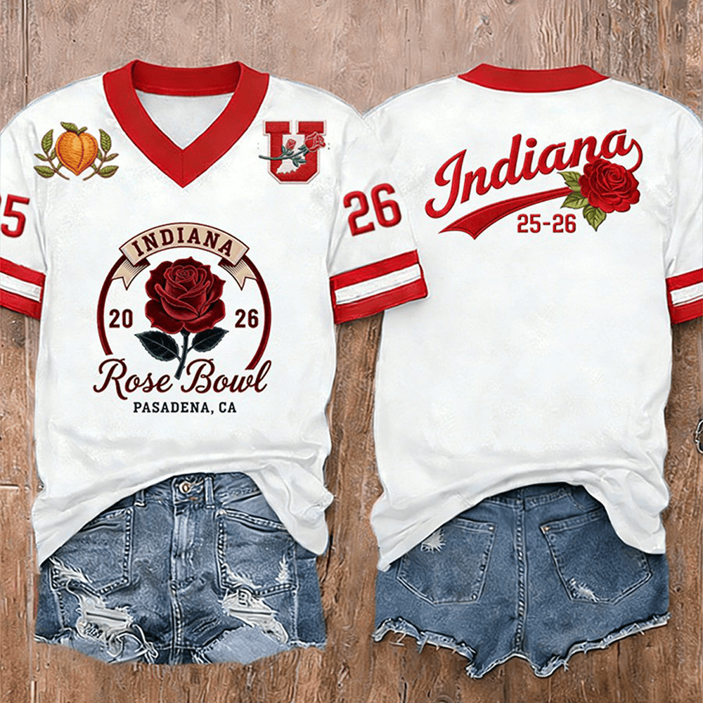 Indiana Rose Bowl 25 26 Football Jersey Game Day Football Clothes Gift Ideas For Girlfriend