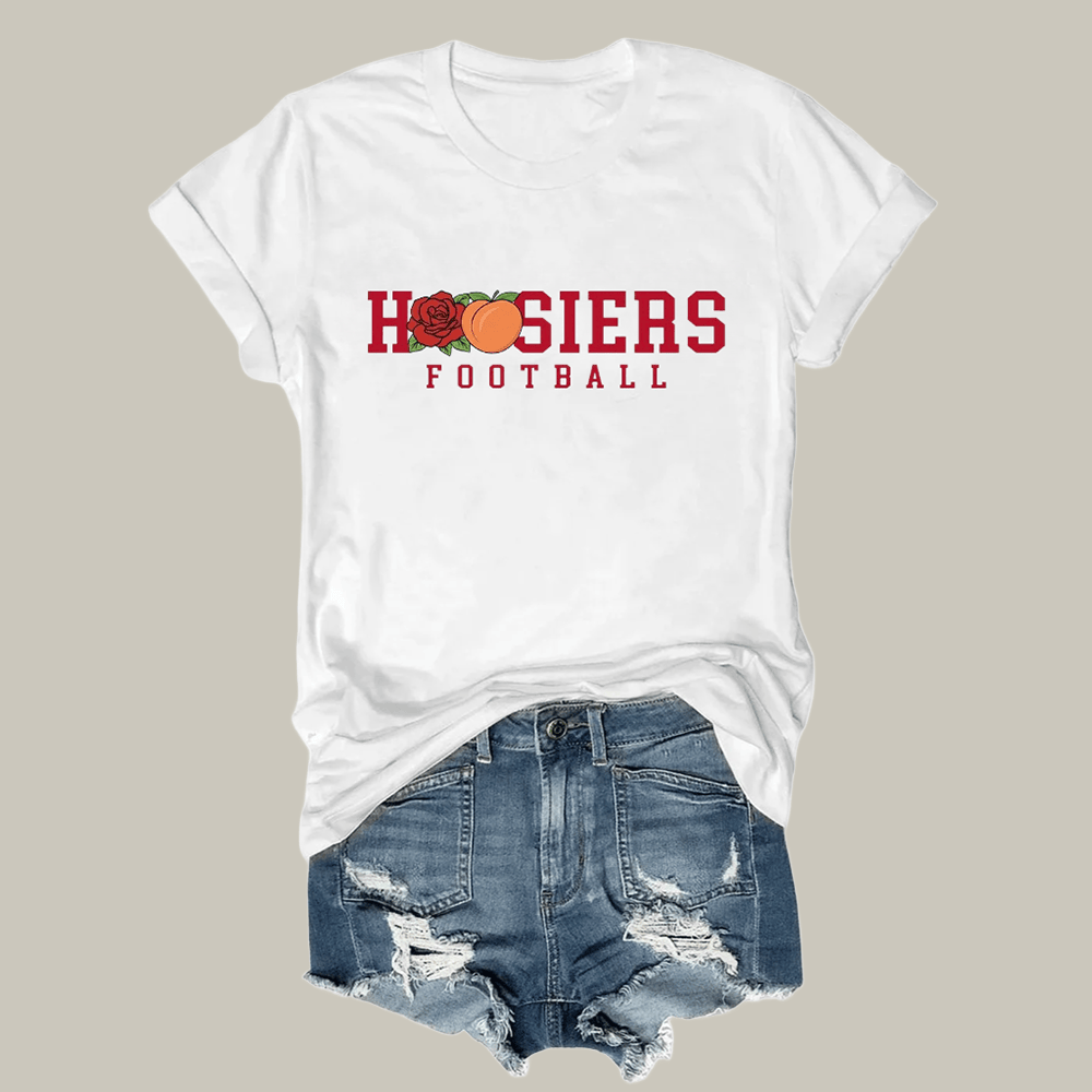 Indiana Rose Bowl And Peach Bowl Champs T-Shirt Game Day Clothes Gift For Girlfriend