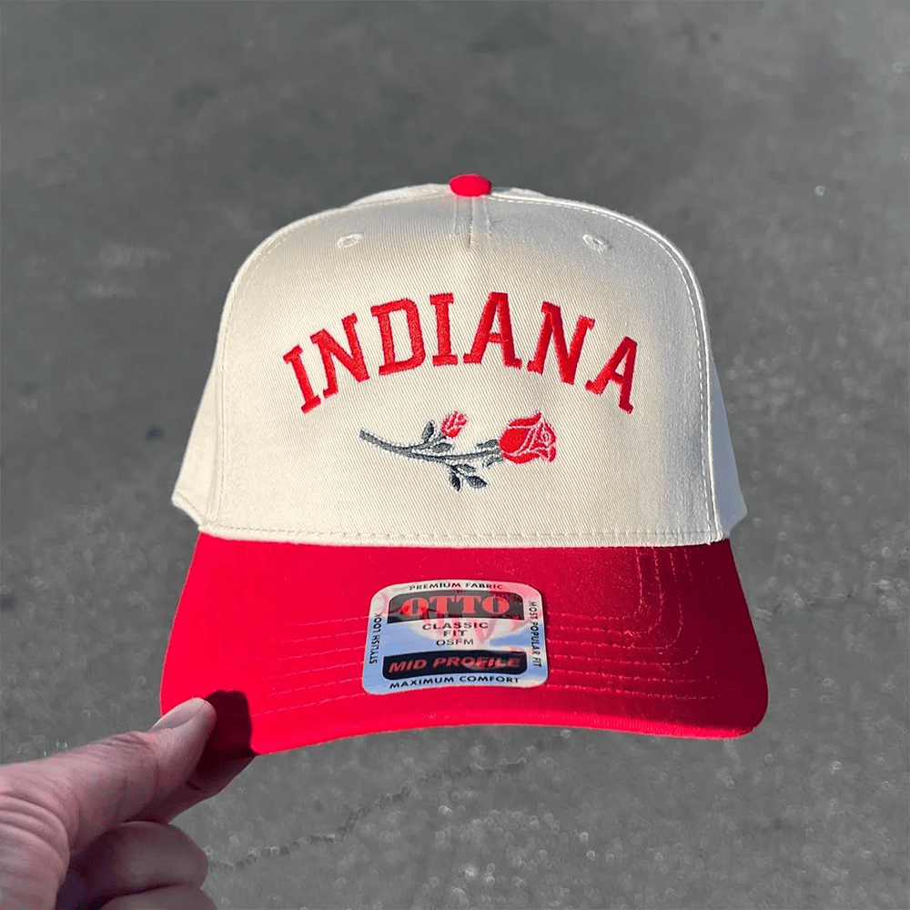 Indiana Rose Bowl Football Hat IU Football National Champions Baseball Cap