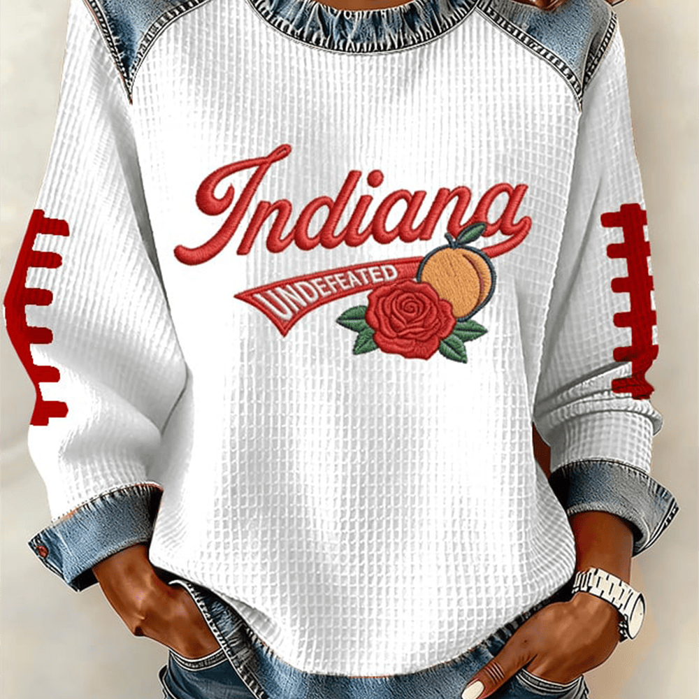 Indiana Rose Bowl National Champs Sweatshirt Football Merch Gift Ideas For Girlfriend