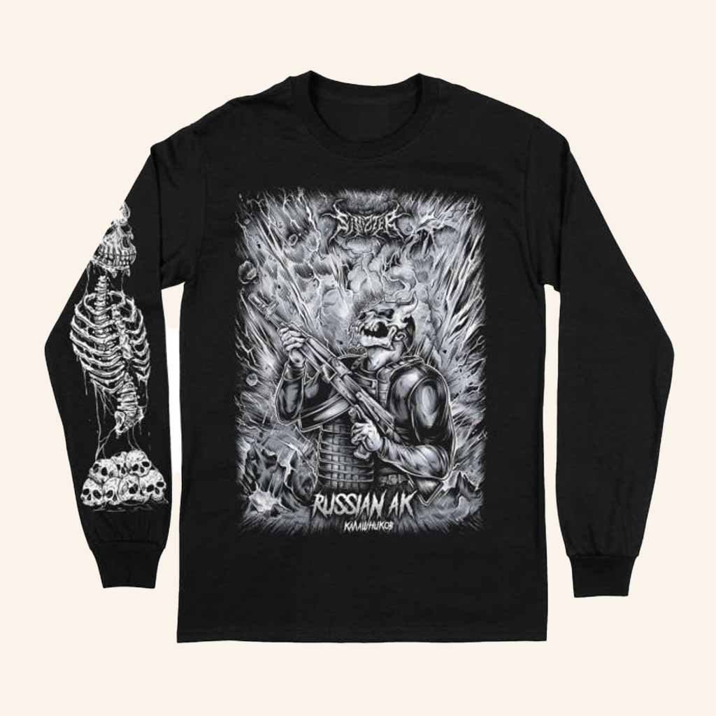 Indie Merch Sinizter Russian Ak Long Sleeve Shirt Birthday Ideas For Boyfriend Indie Merch Sinizter Russian Ak Long Sleeve Shirt Birthday Ideas For Boyfriend