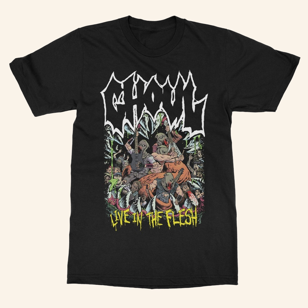 Indiemerch Merch Ghoul Live In The Flesh T-Shirt Unique Gifts For Him