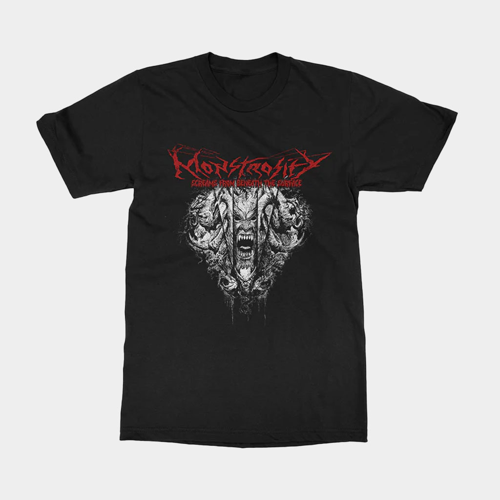 Indiemerch Shirt Monstrosity Screams From Beneath The Surface T-Shirt Gifts For Father