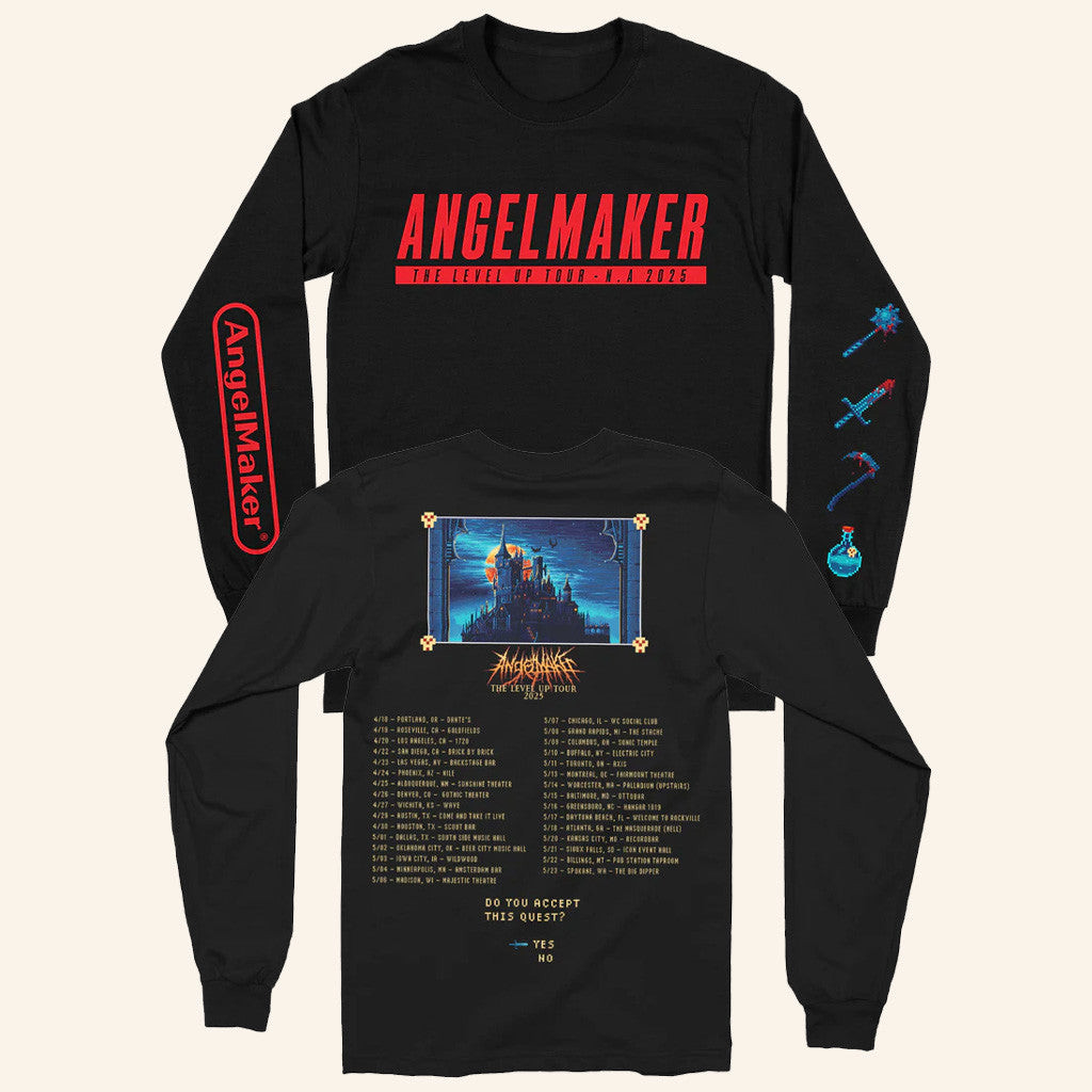 Indiemerchstore Merch Angelmaker Level Up Tour Long Sleeve T-Shirt Gifts For Dad