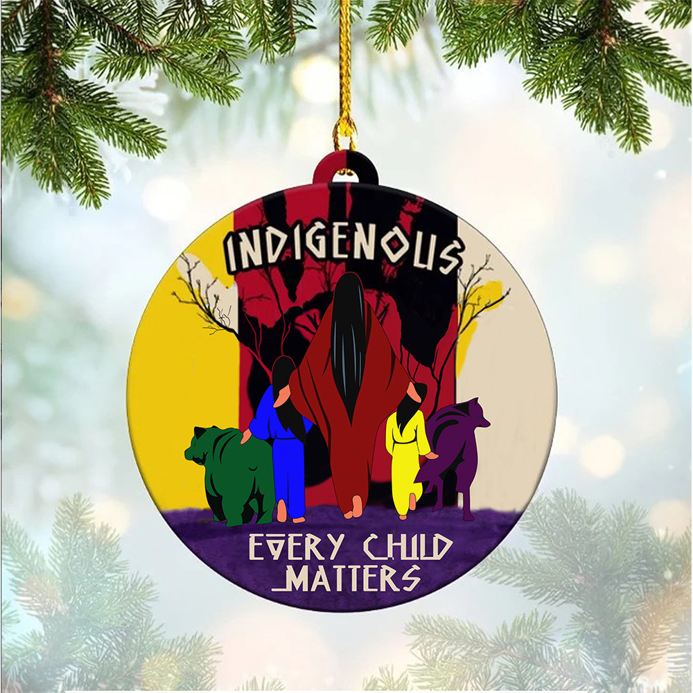 Indigenous Every Child Matters Ornament Christmas Tree Decorations 2024