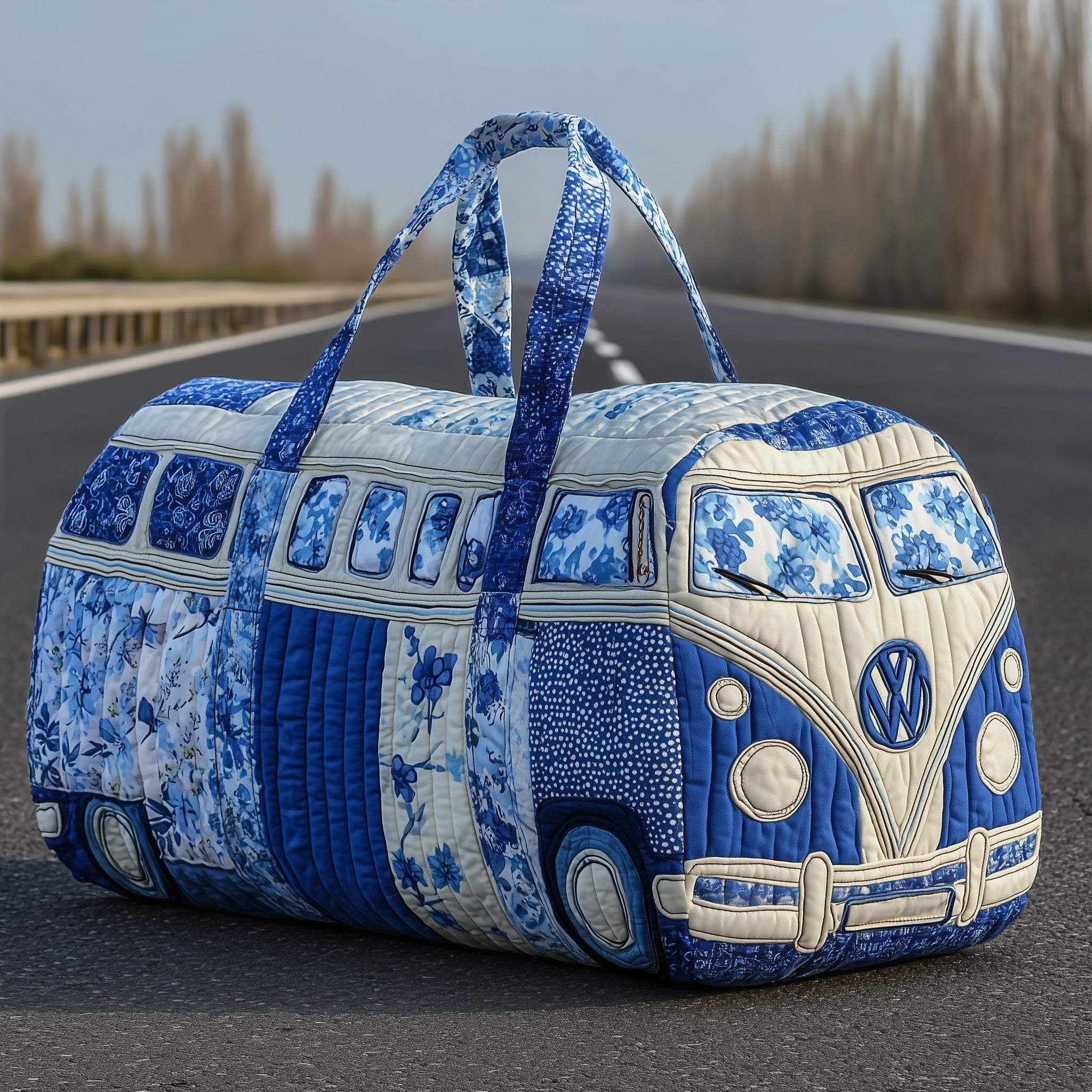 Indigo Van Quilted Duffle Bag Compact And Spacious