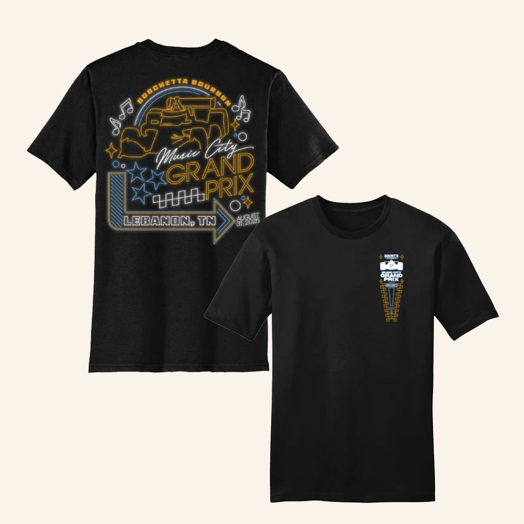 Indycar Merch 2025 Borchetta Bourbon Music City Grand Prix Neon Lights T-Shirt Gifts For Fans Indycar Merch 2025 Borchetta Bourbon Music City Grand Prix Neon Lights T-Shirt Gifts For Fans