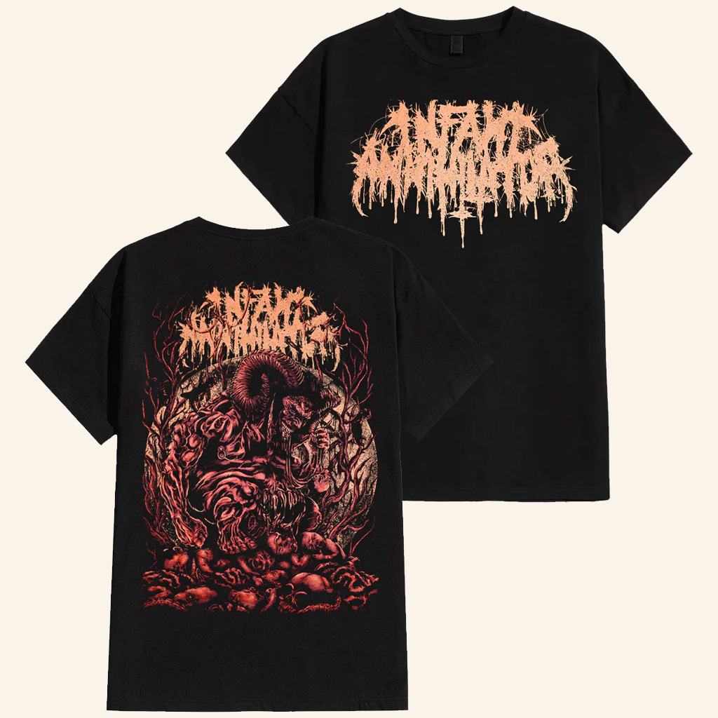 Infant Annihilator Merch Chewer T-Shirt Black Presents For Music Lovers