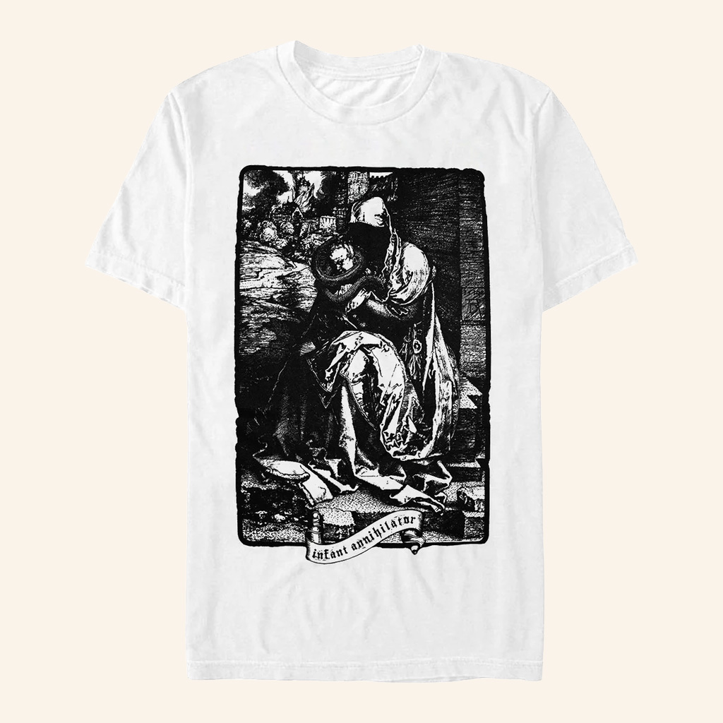 Infant Annihilator Merch Child Snatcher White T-Shirt Music Related Gifts For Guys