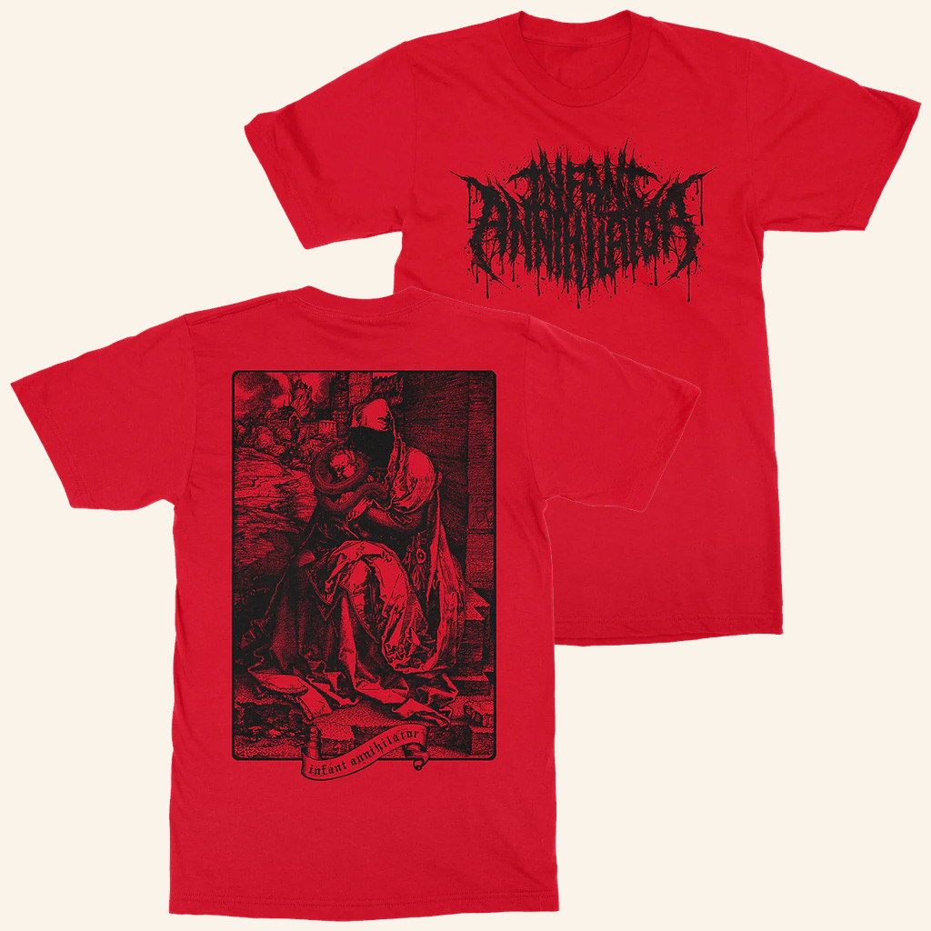 Infant Annihilator Merch Childsnatcher Red T-Shirt Music Related Gifts For Guys