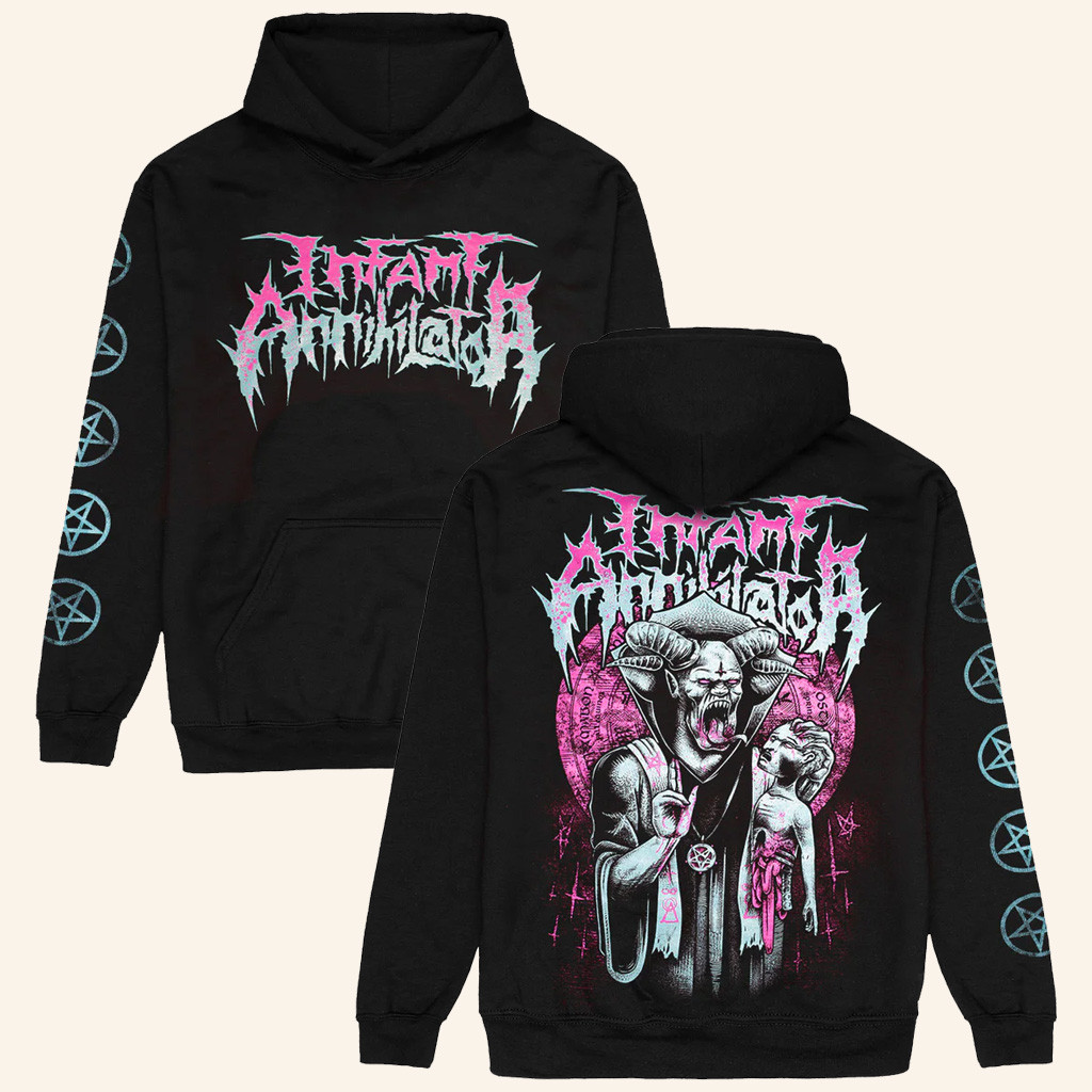 Infant Annihilator Merch Demon Hoodie Black Music Gift Ideas For Guys