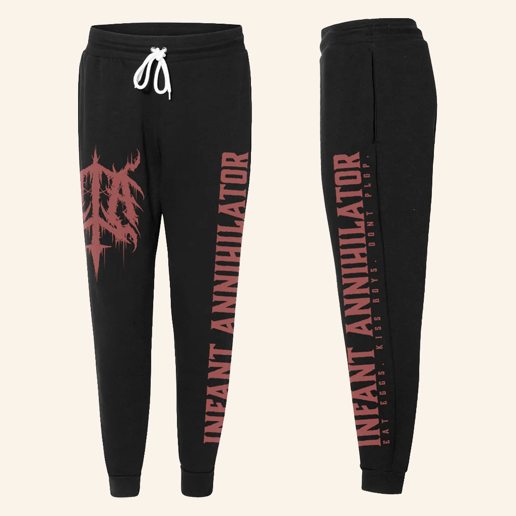 Infant Annihilator Merch Eat Eggs Sweatpants Unique Gifts For Music Lovers