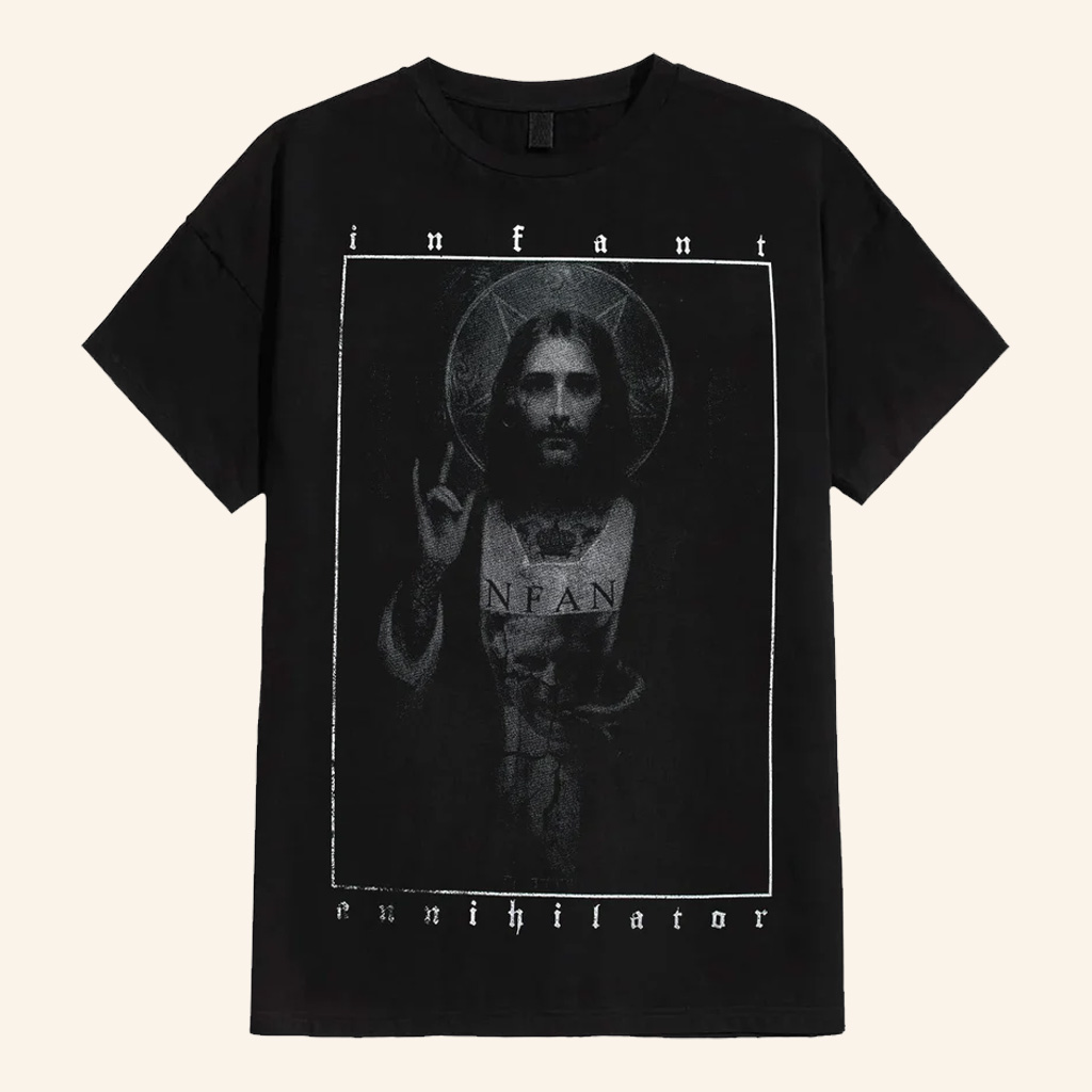 Infant Annihilator Merch Jesus T-Shirt Christian Based Apparel Gifts For Band Lovers Infant Annihilator Merch Jesus T-Shirt Christian Based Apparel Gifts For Band Lovers