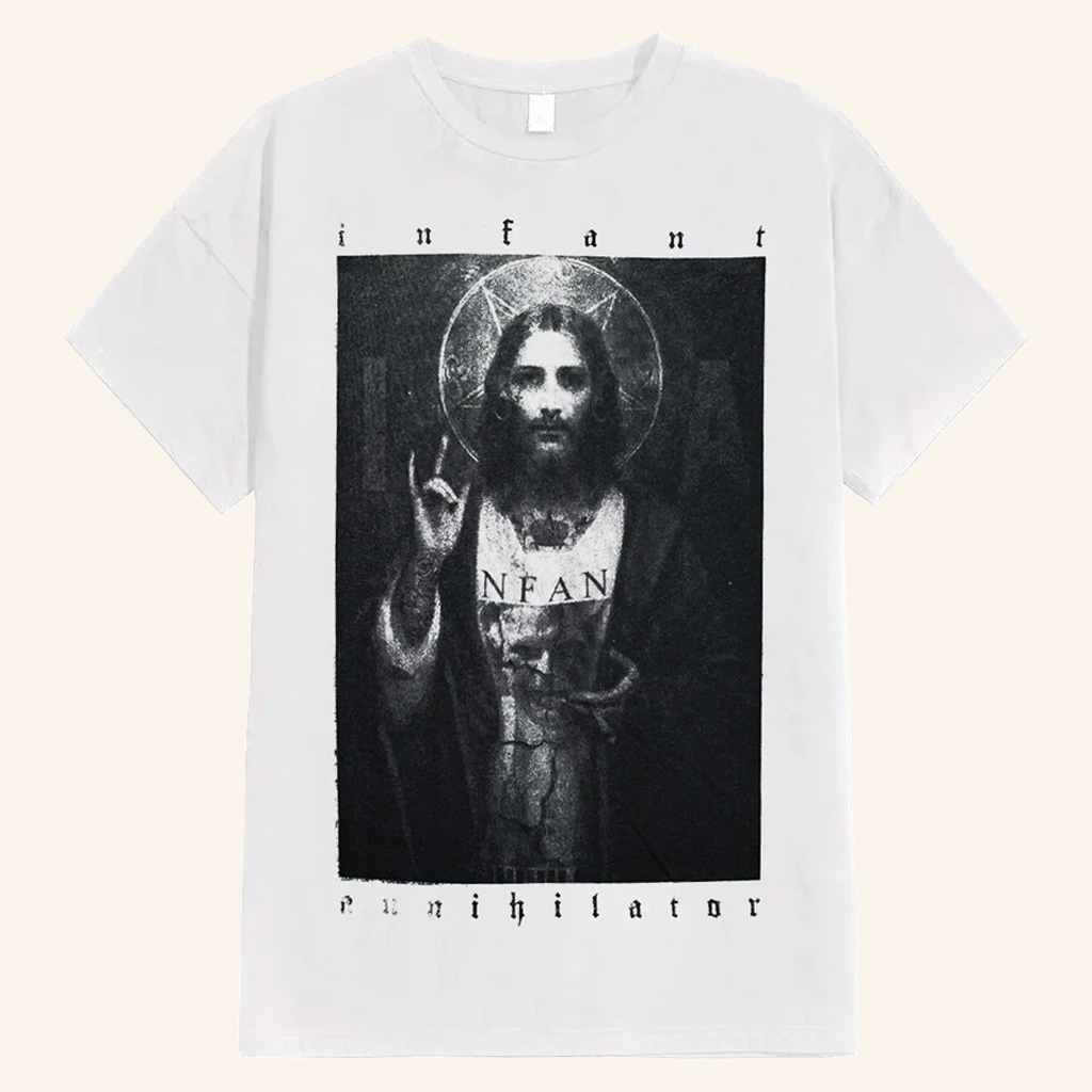Infant Annihilator Merch Jesus White T-Shirt Christian Apparel Gifts For Band Lovers