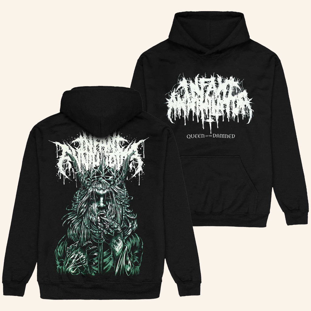 Infant Annihilator Merch Queen Of The Damned Hoodie Gifts For Music Fans Infant Annihilator Merch Queen Of The Damned Hoodie Gifts For Music Fans
