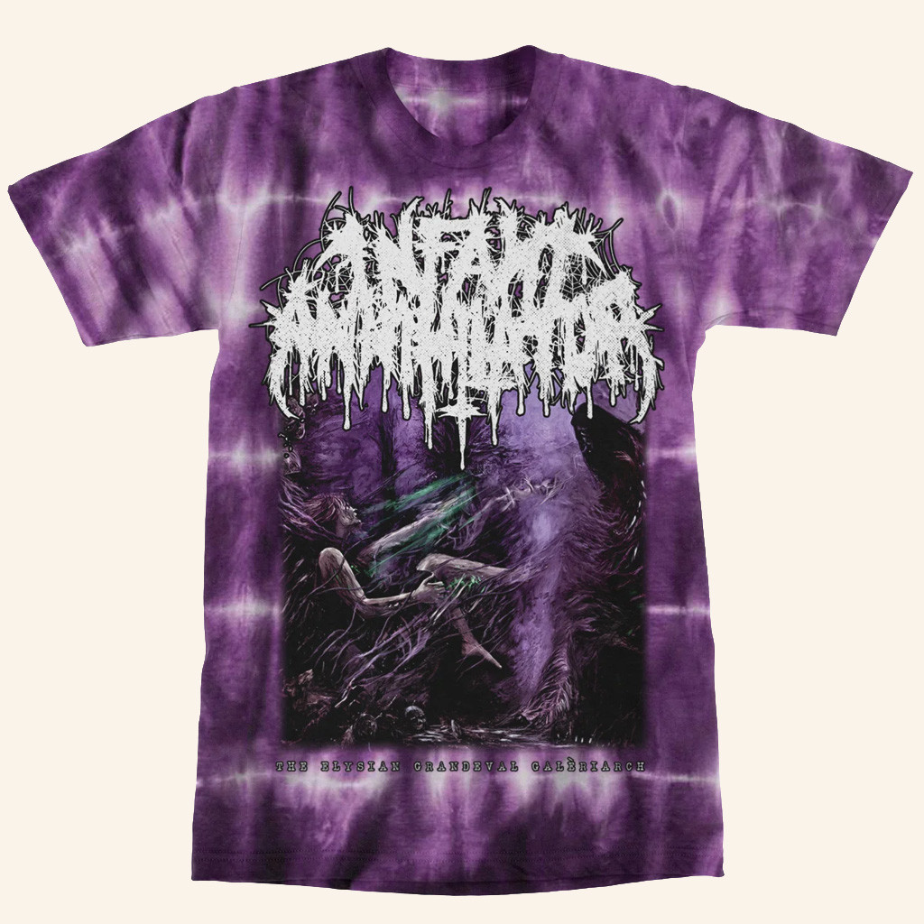 Infant Annihilator Merch The Elysian Grandeval Galeriarch Tie Dye T-Shirt Gifts For Band Fans
