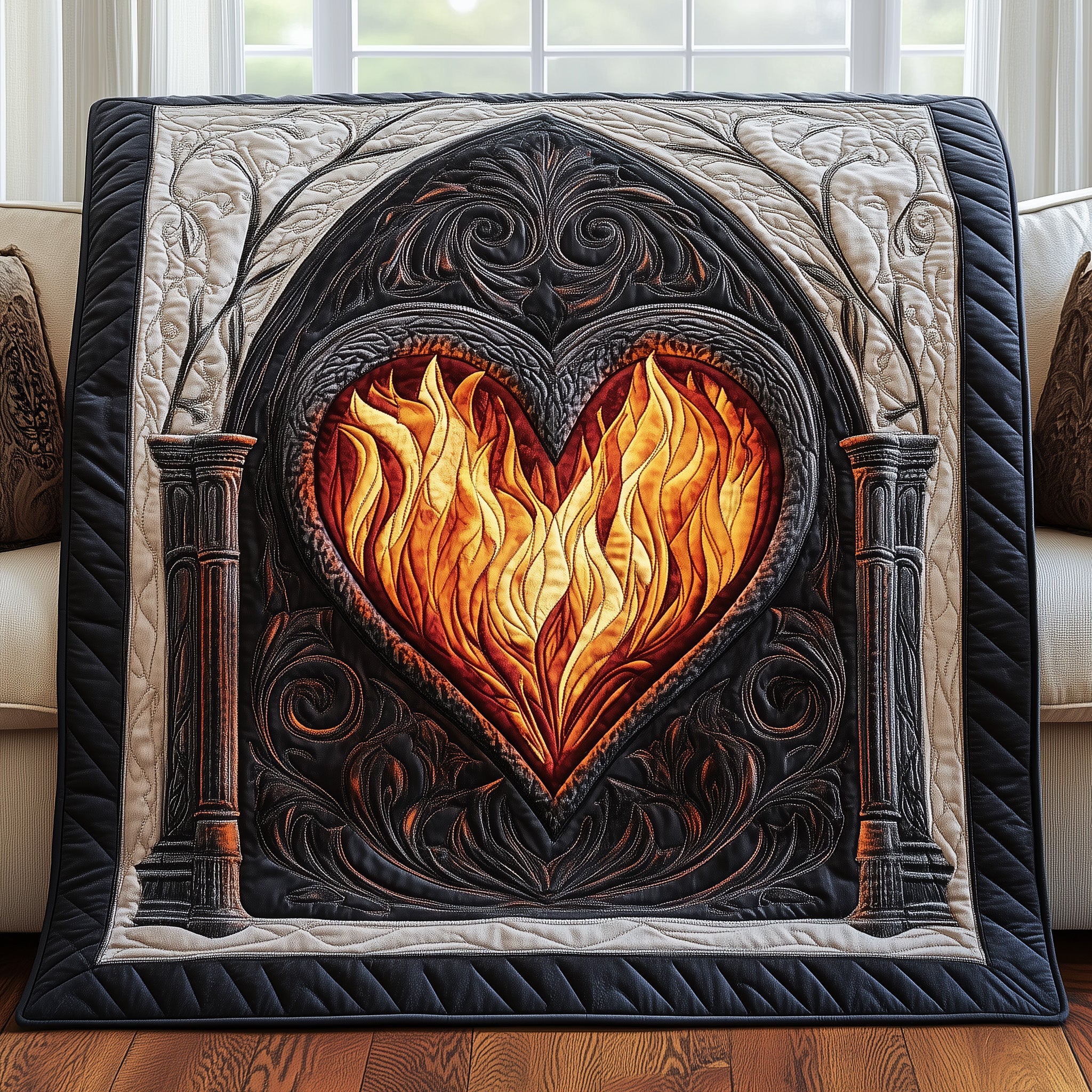 Infernal Love Quilted Blanket Cute Soft BlanketChristmas Gifts For Brother And Sister In Law