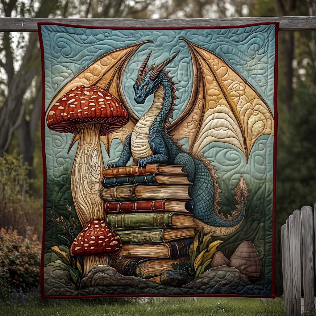Inferno Roar Quilted Blanket Dragon Gifts For Her