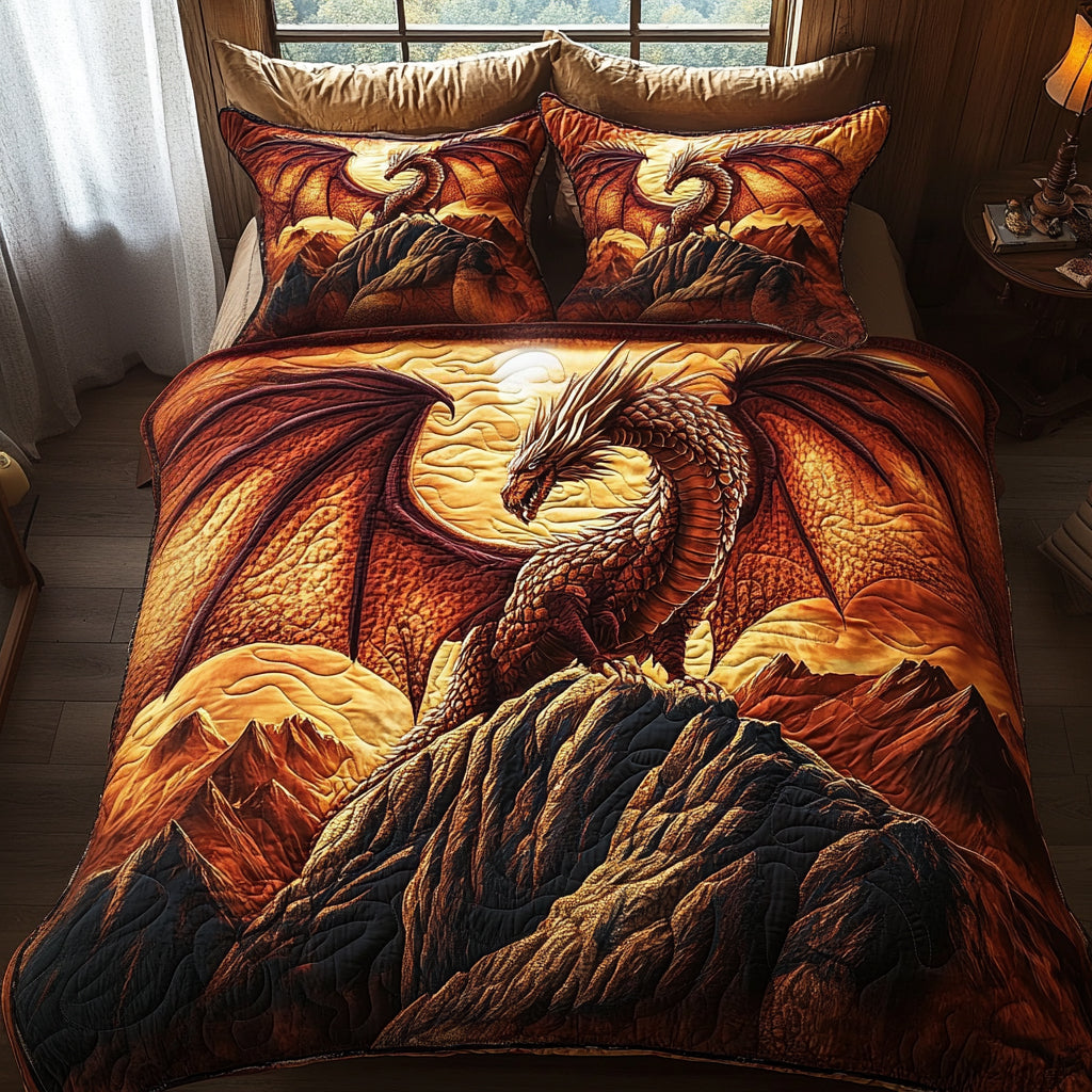 Inferno Roost Quilted Bedding Set Bedspreads King Meaningful Christmas Gift For Brother