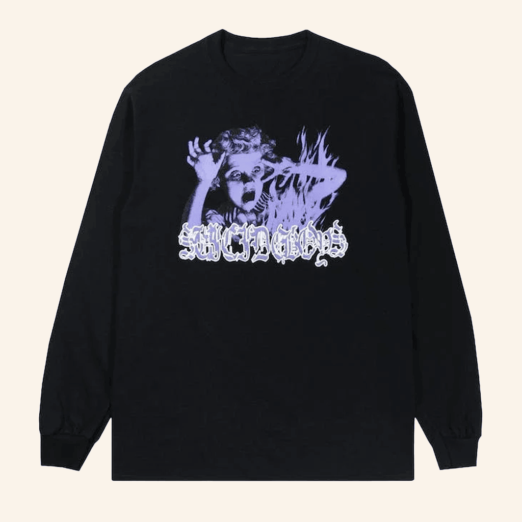 Influenced By Suicide Long Sleeve Sweatshirts Influenced By Suicide Long Sleeve Sweatshirts