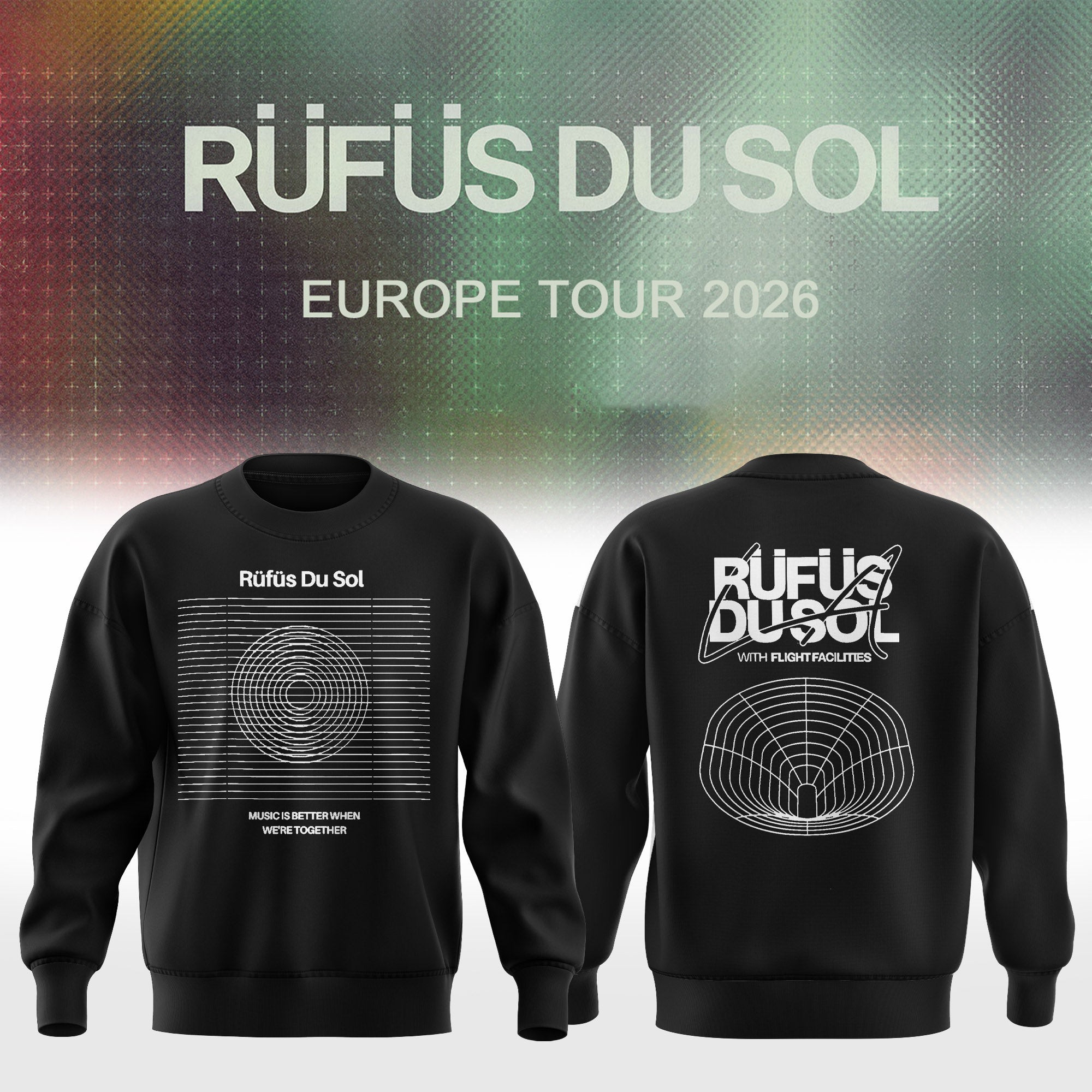 Inhale Exhale Collection RUFUS DU SOL Sweatshirt Europe Tour 2026 Apparel RUFUS DU SOL Lover Gift