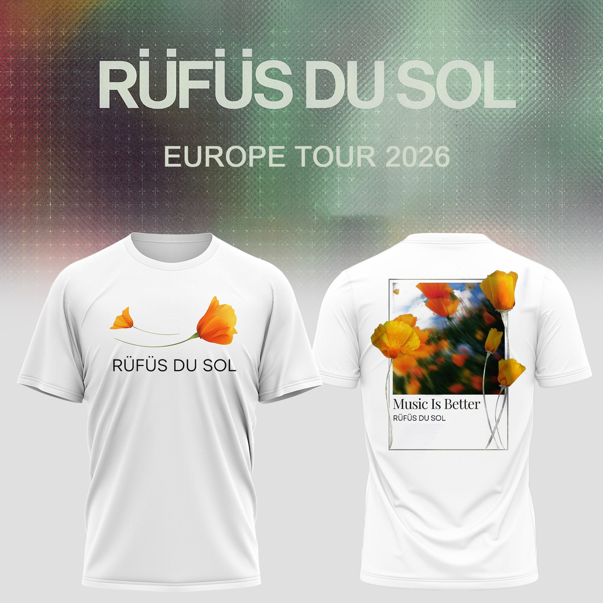 Inhale Exhale Collection RUFUS DU SOL T-Shirt Europe Tour 2026 Shirt Music Lover Gift