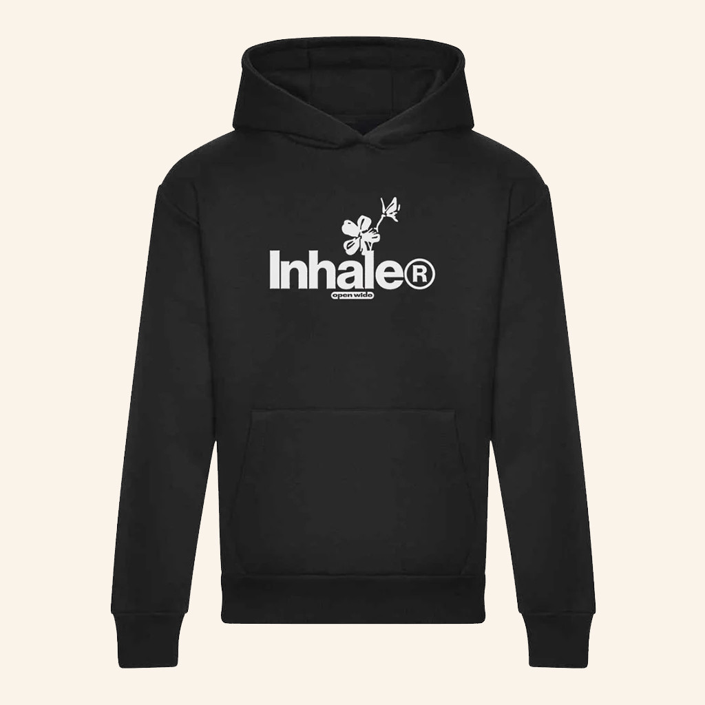 Inhaler Merch Open Wide Flower Black Hoodie Christmas Gifts For Sister Inhaler Merch Open Wide Flower Black Hoodie Christmas Gifts For Sister