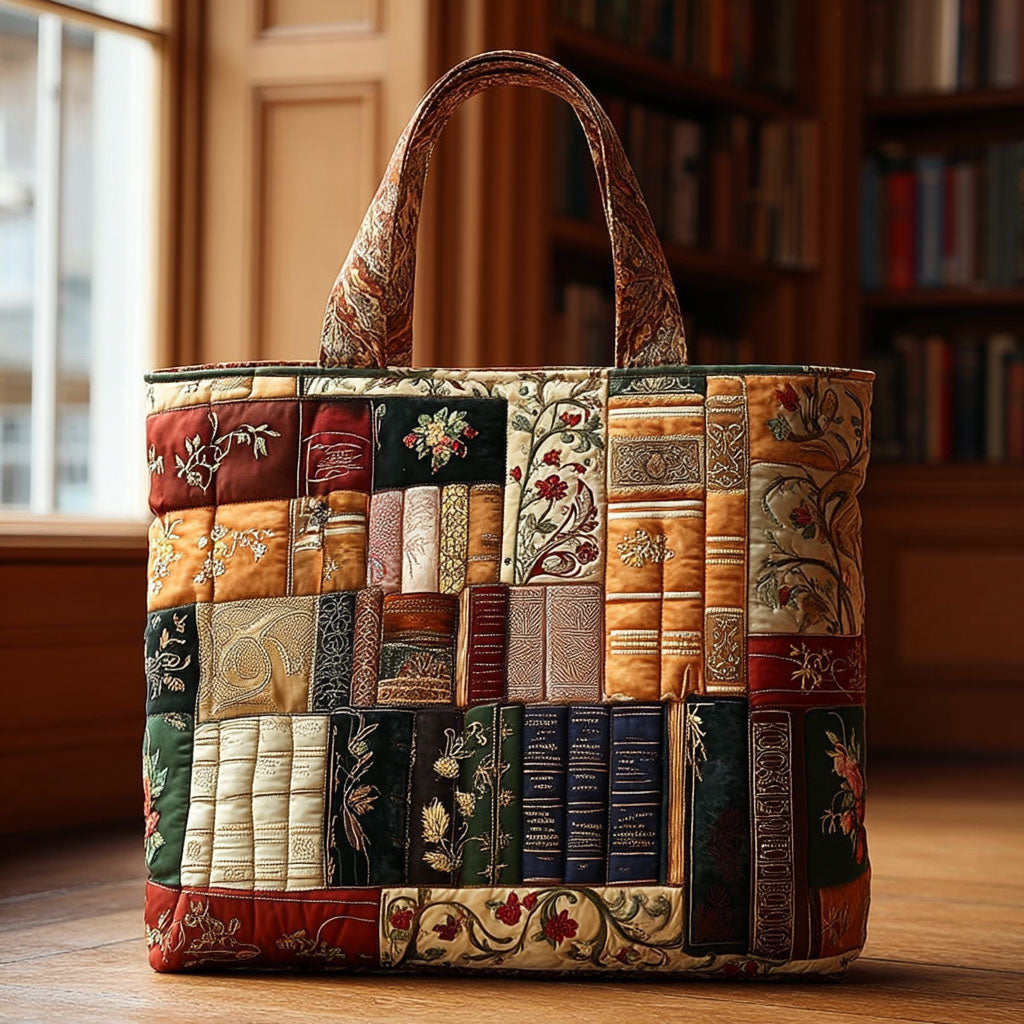 Ink and Paper Quilted Tote Bag Awesome Gifts For Book Lovers