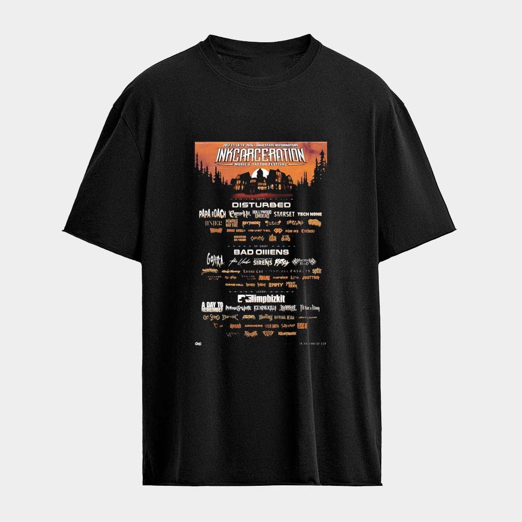 Inkcarceration Music And Tattoo Festival July 17 19 2026 T-Shirt Gift Ideas For Husband