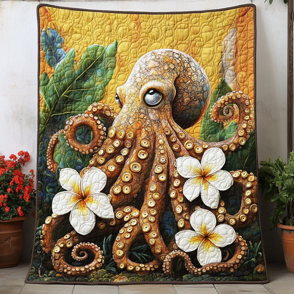 Inkspire Creature Quilted Blanket Bedroom Xmas Decor Octopus Novelty Gifts