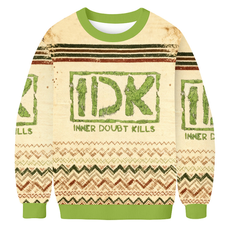 Inner Doubt Kills Ugly Sweater Christmas Clothing Xmas Presents For Boyfriend