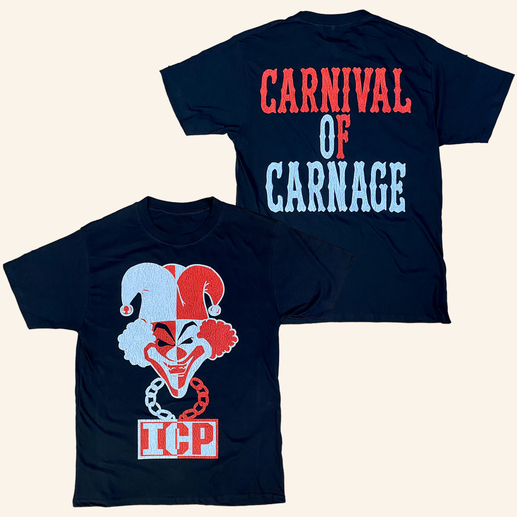 Insane Clown Posse Merch Carnival Of Carnage Vintage T-Shirt Gifts For Rap Fans