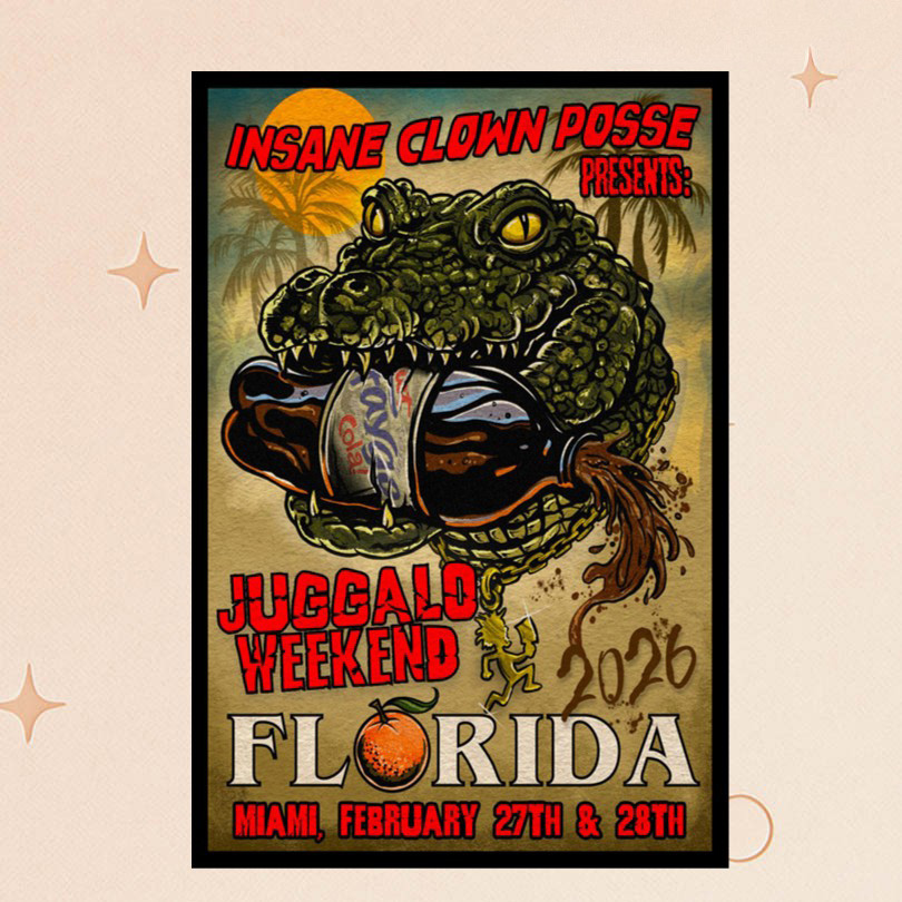 Insane Clown Posse Merch Juggalo Weekend Miami Florida Feb 27 28 2026 Poster Home Decor Gifts Insane Clown Posse Merch Juggalo Weekend Miami Florida Feb 27 28 2026 Poster Home Decor Gifts