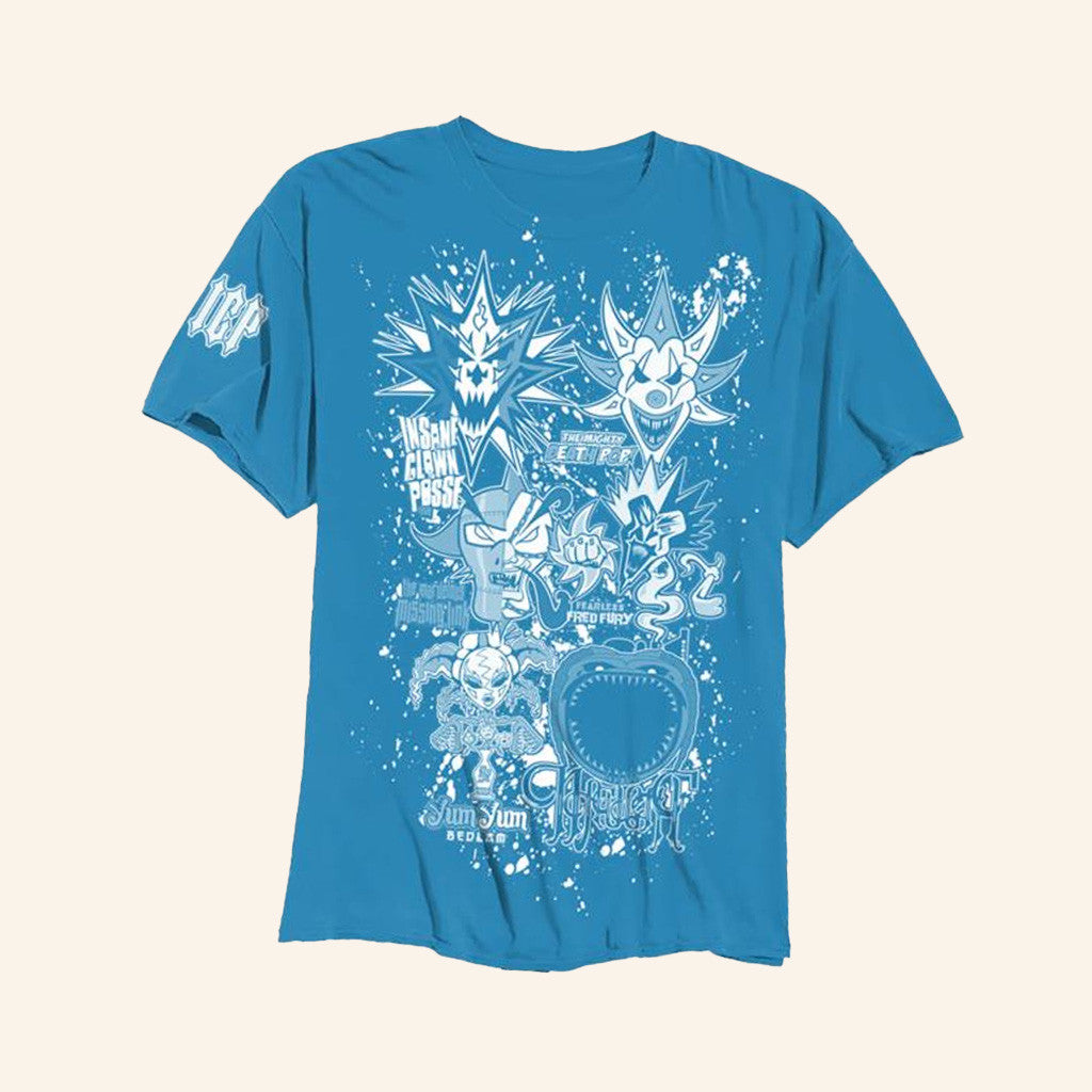 Insane Clown Posse Merch Last 6 Joker Cards T-Shirt Blue Gifts For Husband Insane Clown Posse Merch Last 6 Joker Cards T-Shirt Blue Gifts For Husband