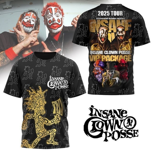 Insane Crown Posse 2025 Tour T-Shirt Cool Gifts For Music Lovers