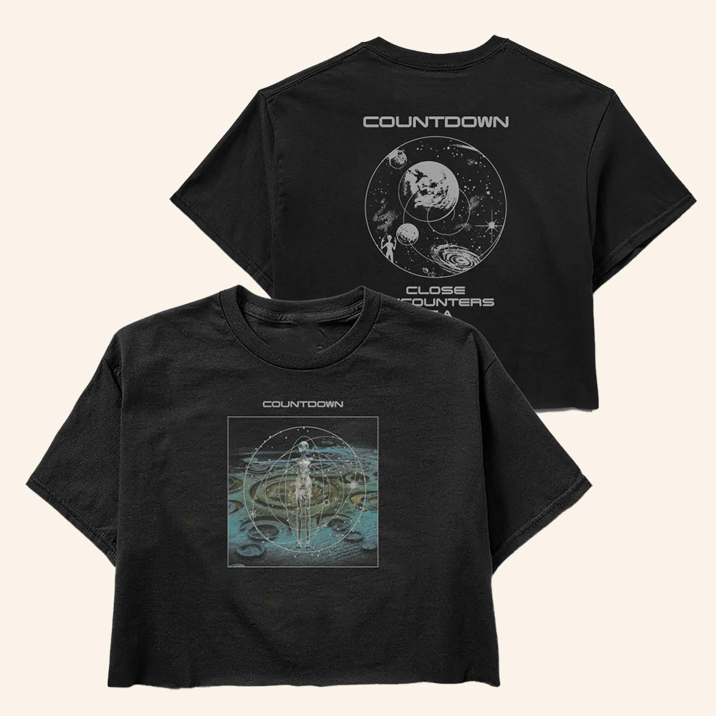 Insomniac Merch Countdown Close Encounters Cropped Shirt Music Lover Gifts For Her
