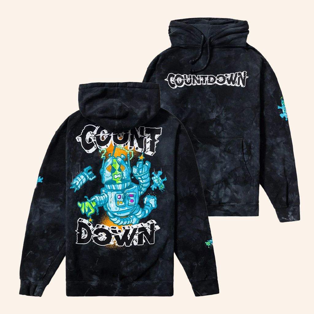 Insomniac Merch Countdown Disguised Tie Dye Hoodie Music Lover Gift Ideas For Him