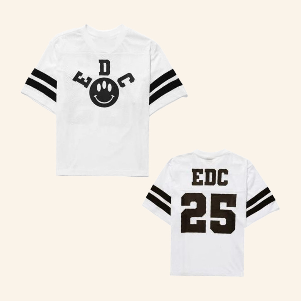 Insomniac Merch EDC Smiles 2025 Football Jersey Christmas Presents For Him