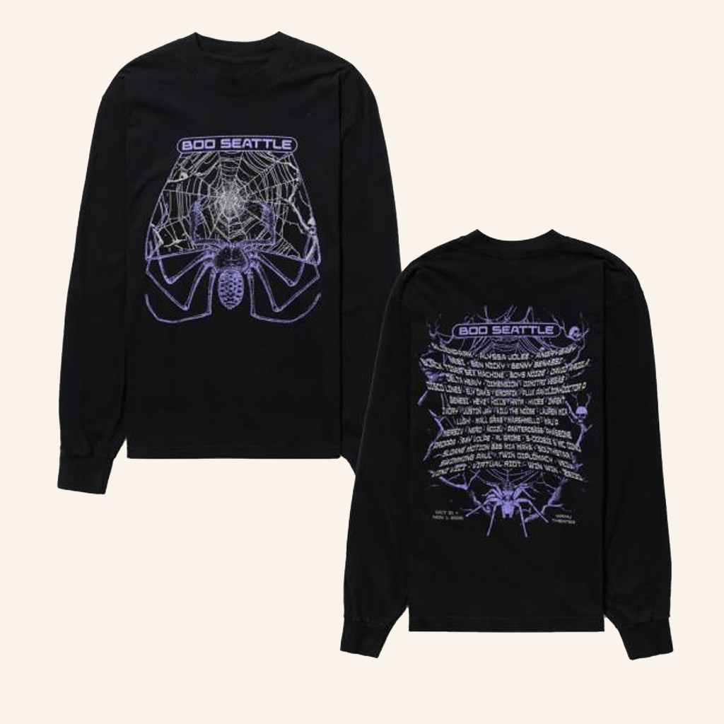 Insomniac Merch Night Spider Long Sleeve T-Shirt Christmas Gift Ideas For Friends