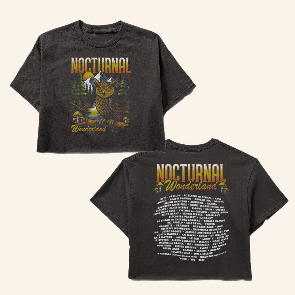 Insomniac Merch Nocturnal Wonderland Watcher Cropped Present For Wife Insomniac Merch Nocturnal Wonderland Watcher Cropped Present For Wife