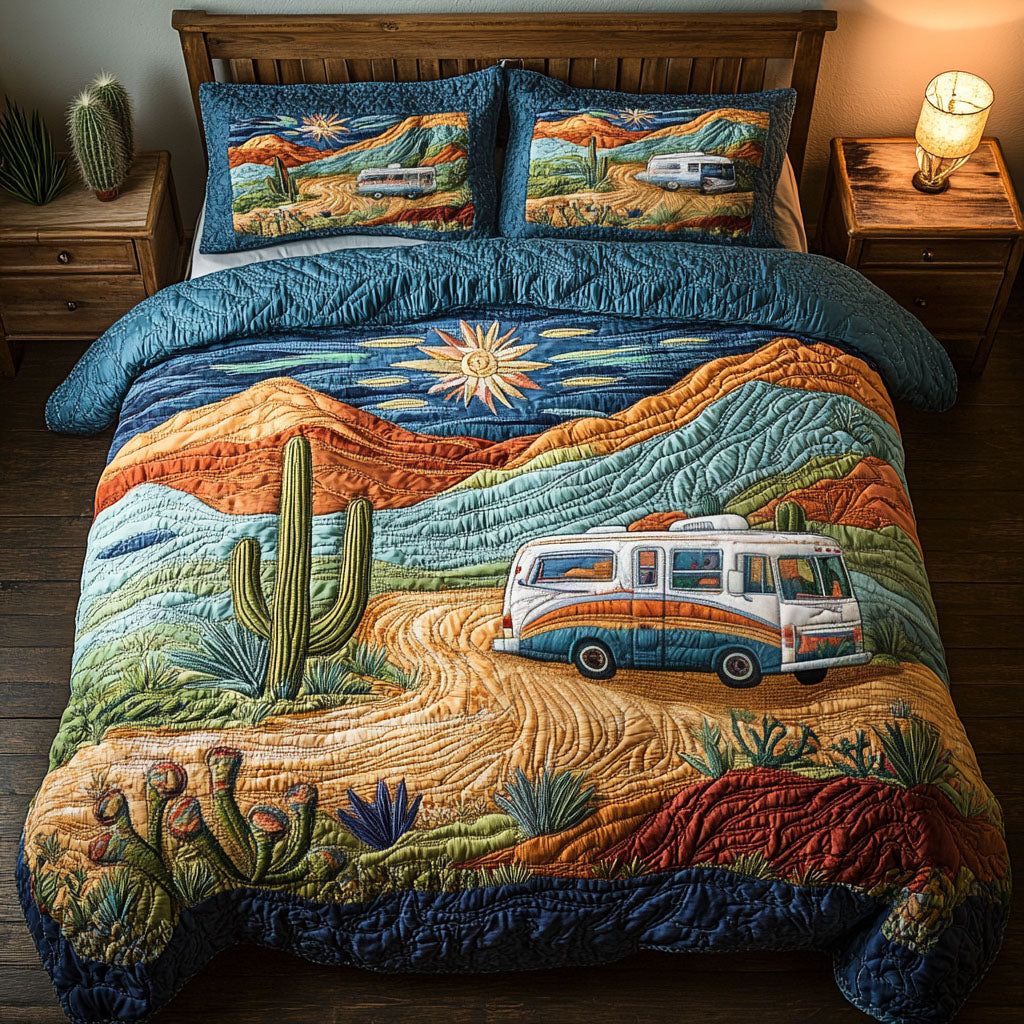 Into the Wild Desert Quilted Bedding Set Holiday Duvet Covers Christmas Gifts For Hippie Mom