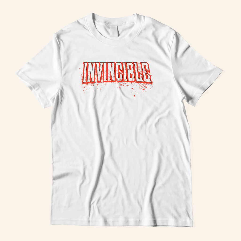 Invincible Merch Bloody Invincible Colorway Logo Shirt Gift Ideas For Husband
