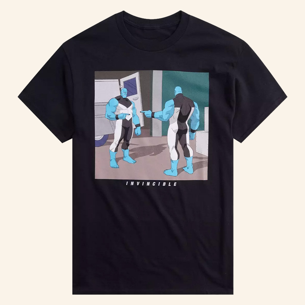 Invincible Merch Invincible Poster T-Shirt Mauler Twins Meme Graphic Shirt Gifts For Friends