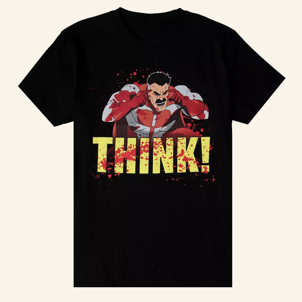 Invincible Merch Omni Man Think T-Shirt Great Gifts For Boyfriend