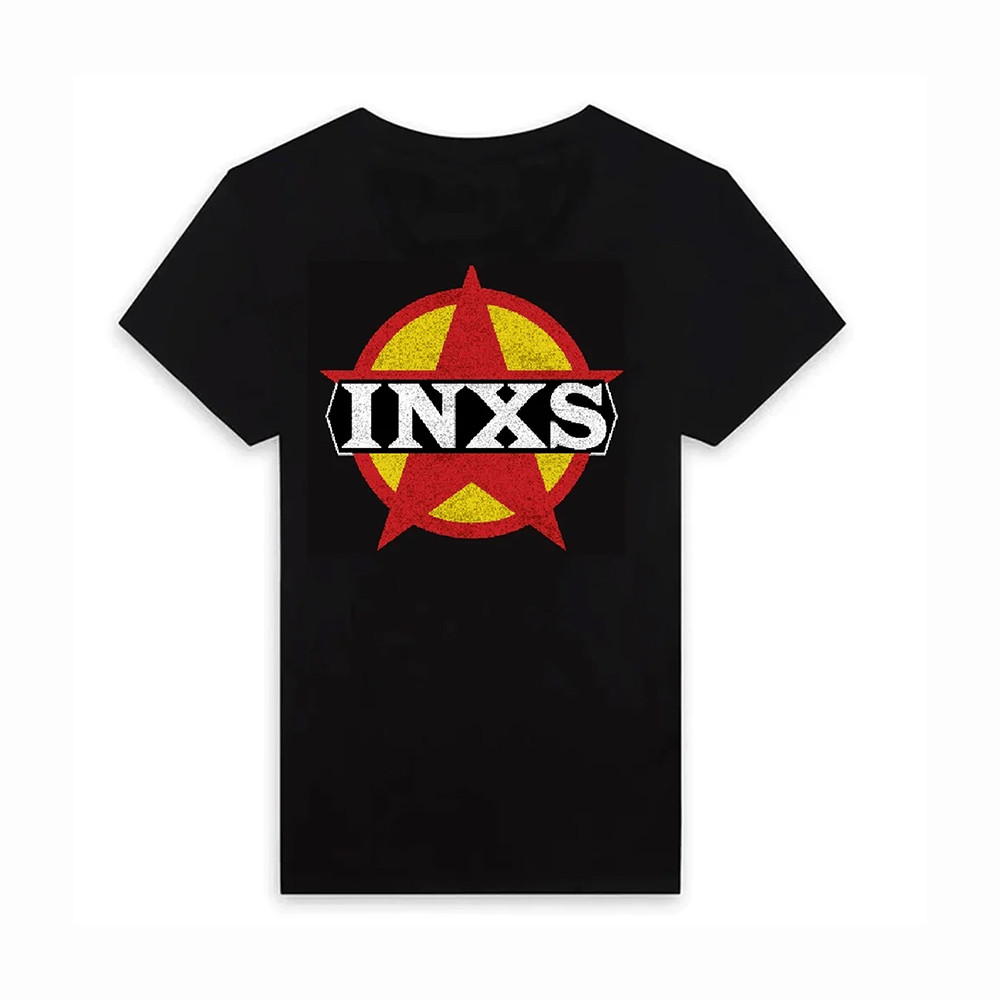 INXS Vintage Star Logo T-Shirt INXS Clothing Music Lover Gift For Boyfriend