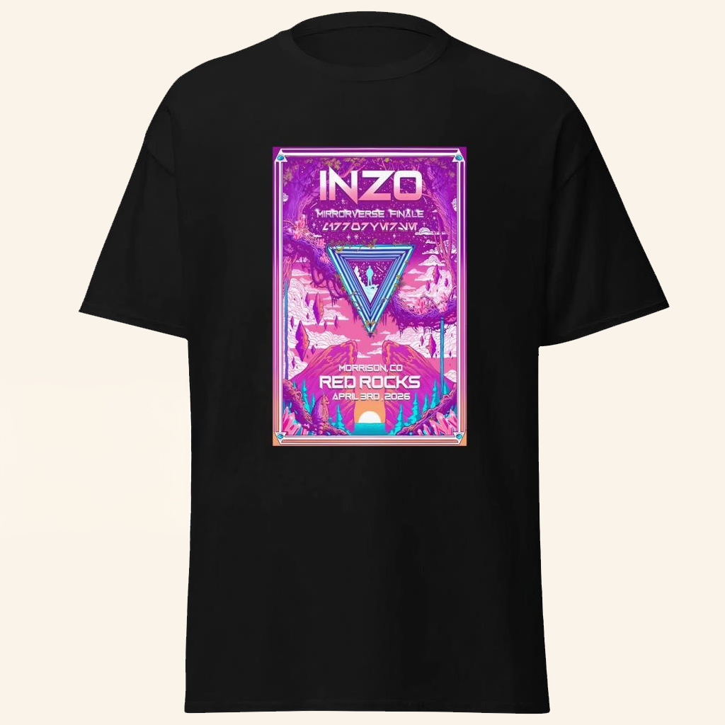 INZO April 3 2026 Red Rocks Amphitheatre Morrison CO T-Shirt INZO Merch Gifts For Music Fans
