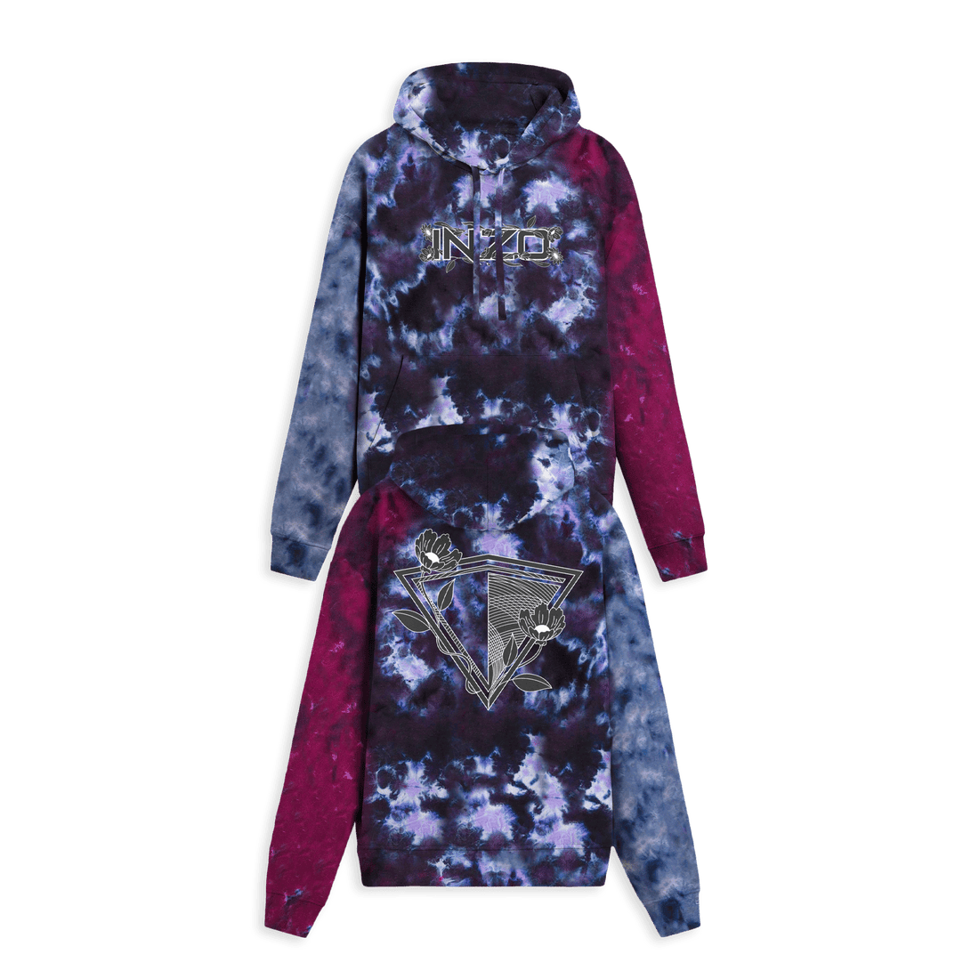 Inzo Merch 2025 Flowers In My Heart Tie Dye Hoodie Gifts For Wife