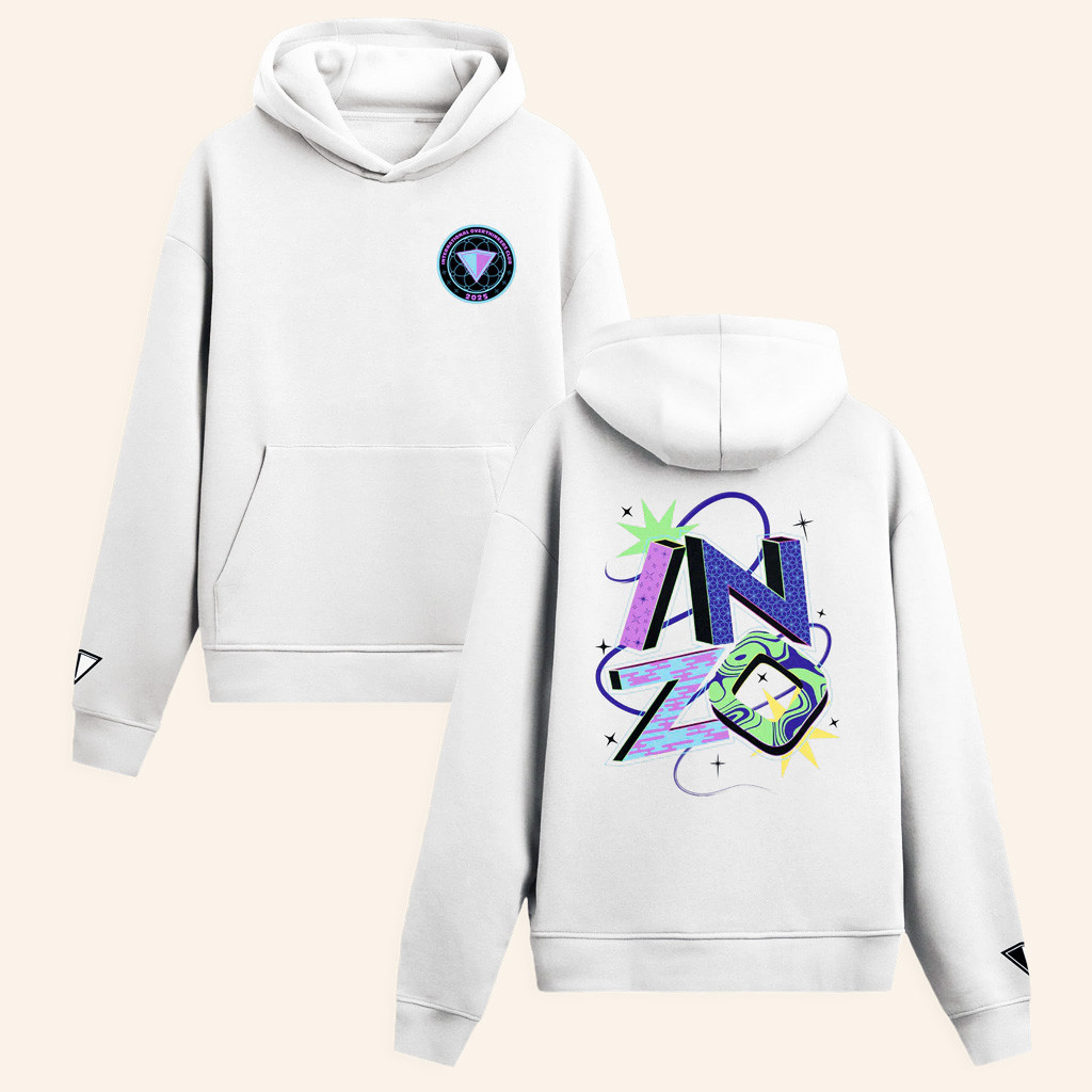 Inzo Merch Cosmic Typography Hoodie Christmas Gift Ideas For Him