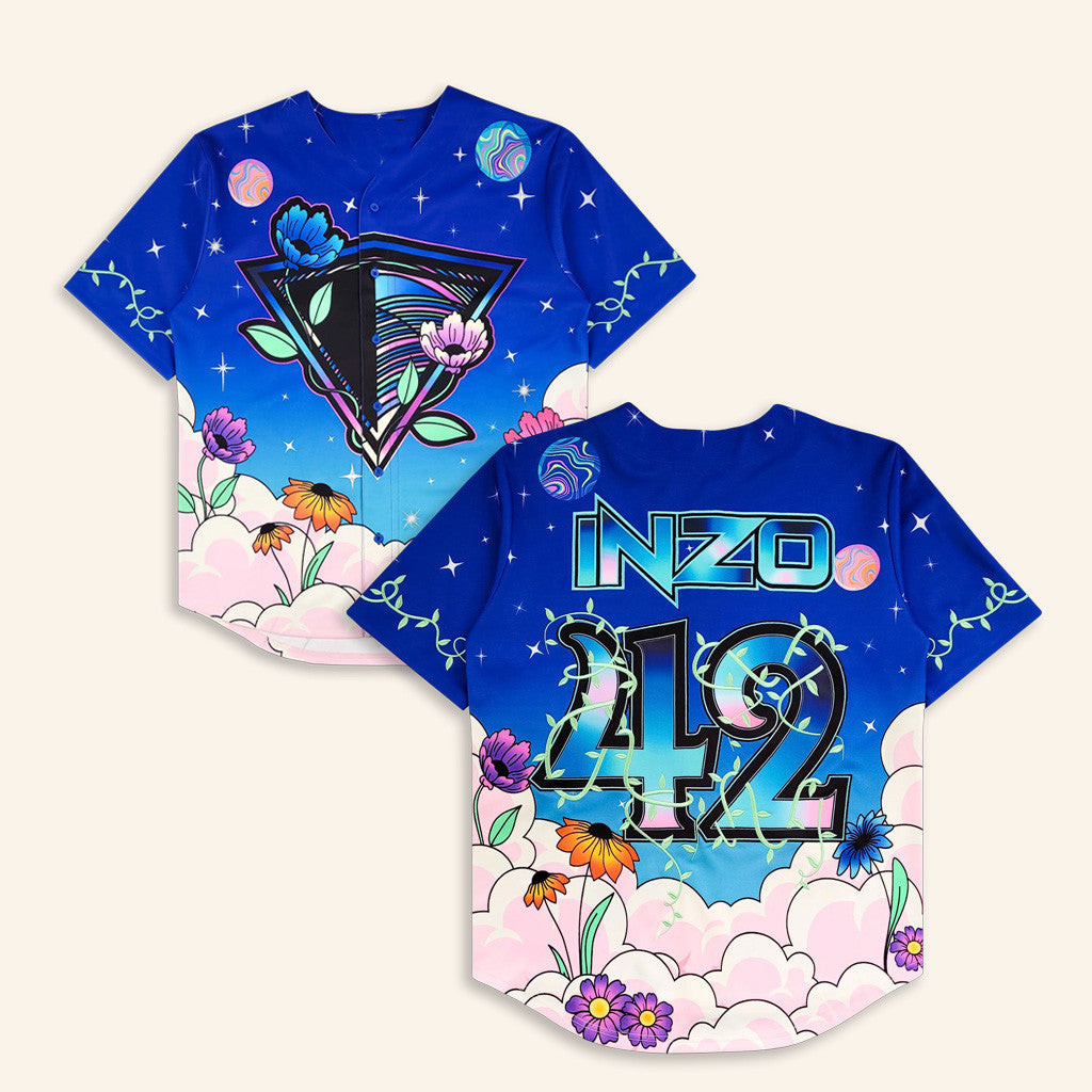 Inzo Merch Galactic Garden Baseball Jersey Gifts For Friends