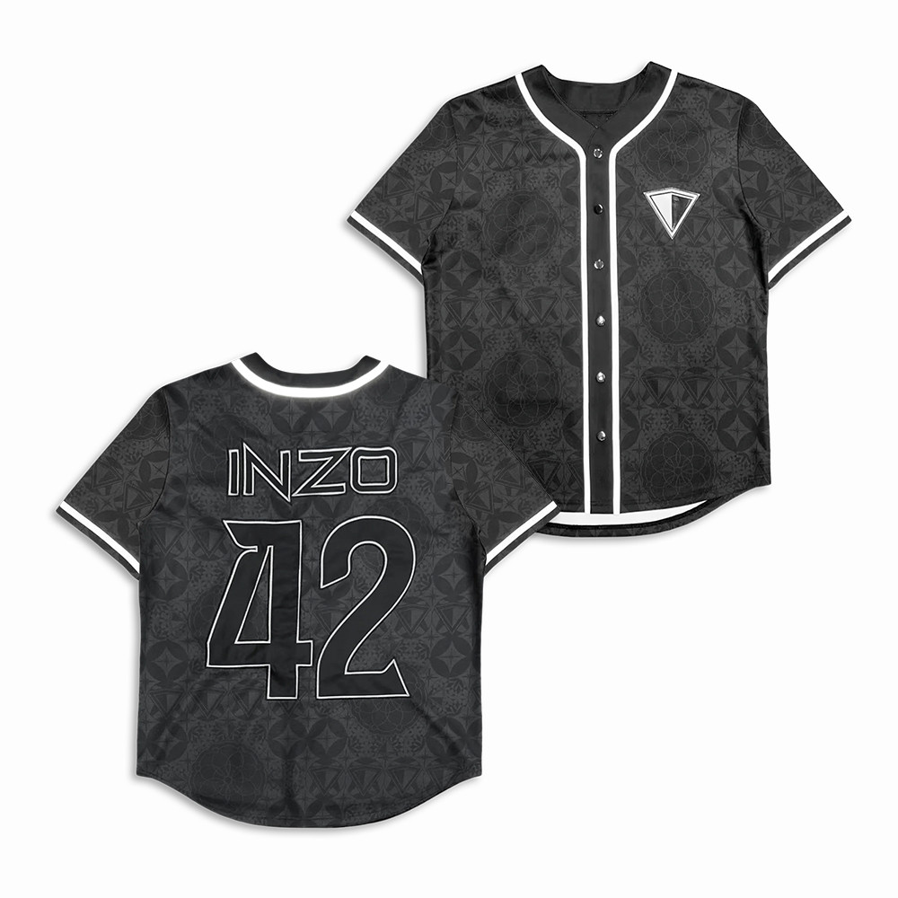 Inzo Merch Kaleidoscope Baseball Jersey Inzo Clothing Unique Gift For Fans